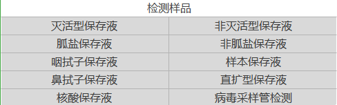 病毒保存液檢測(cè)